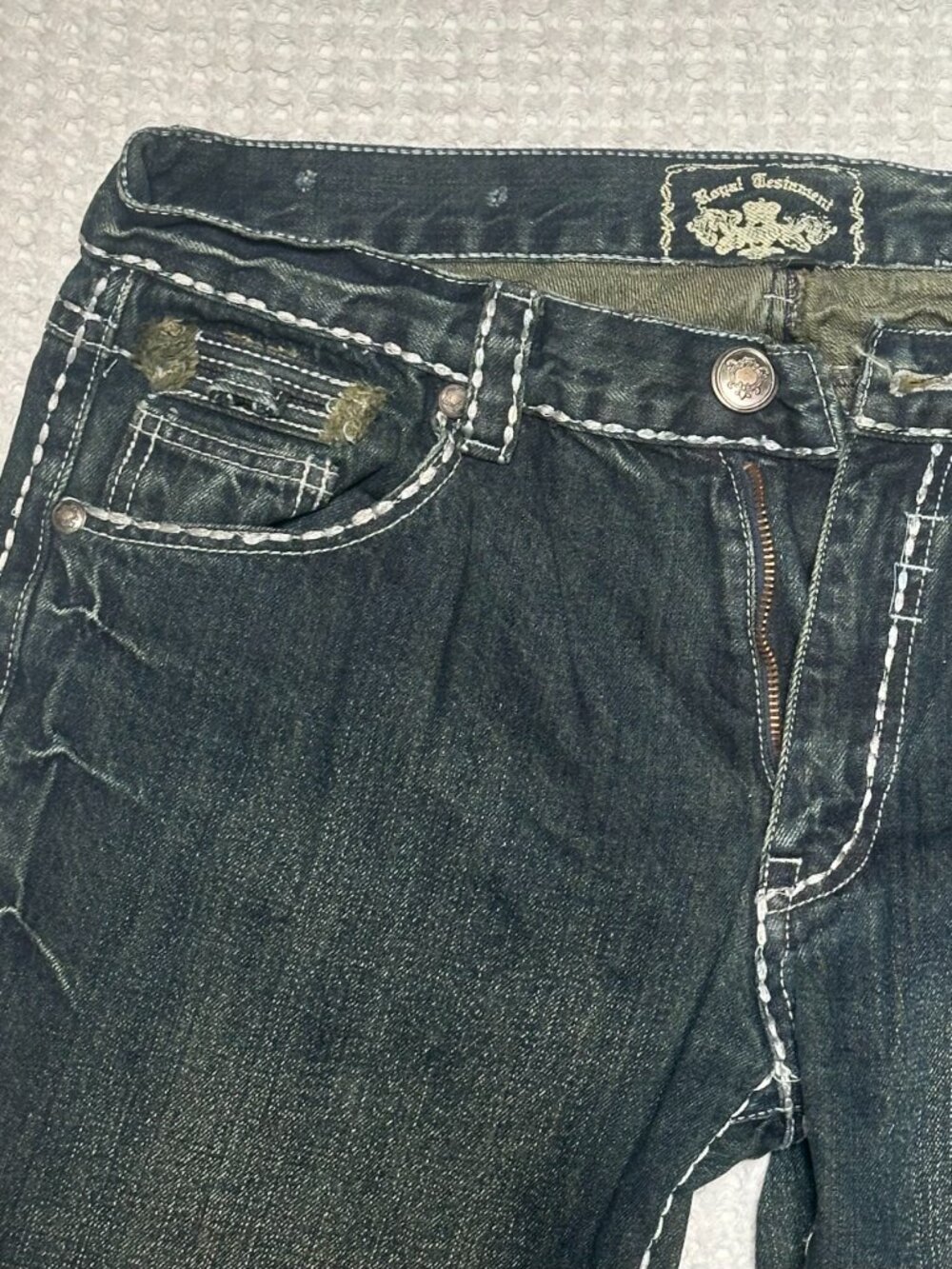 Vintage Royal Testament Thick Stitch Jeans
